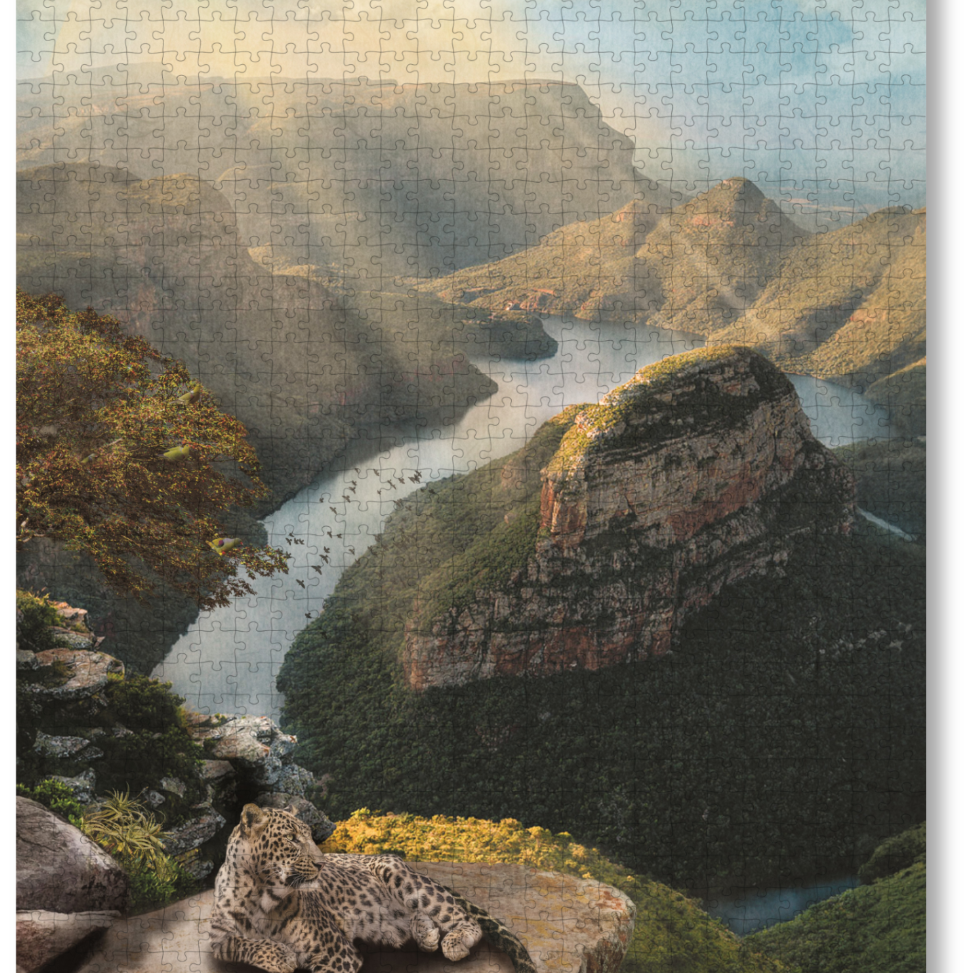 Blyde River Canyon is a MasterPiece wooden jigsaw puzzle from the African Odyssey poster series. Precision-cut from 3mm thick wood and expertly printed, our MasterPiece puzzles offer a tactile and satisfying puzzling experience like no other. They are perfect for art lovers, nature enthusiasts and anyone looking for a thoughtful gift.