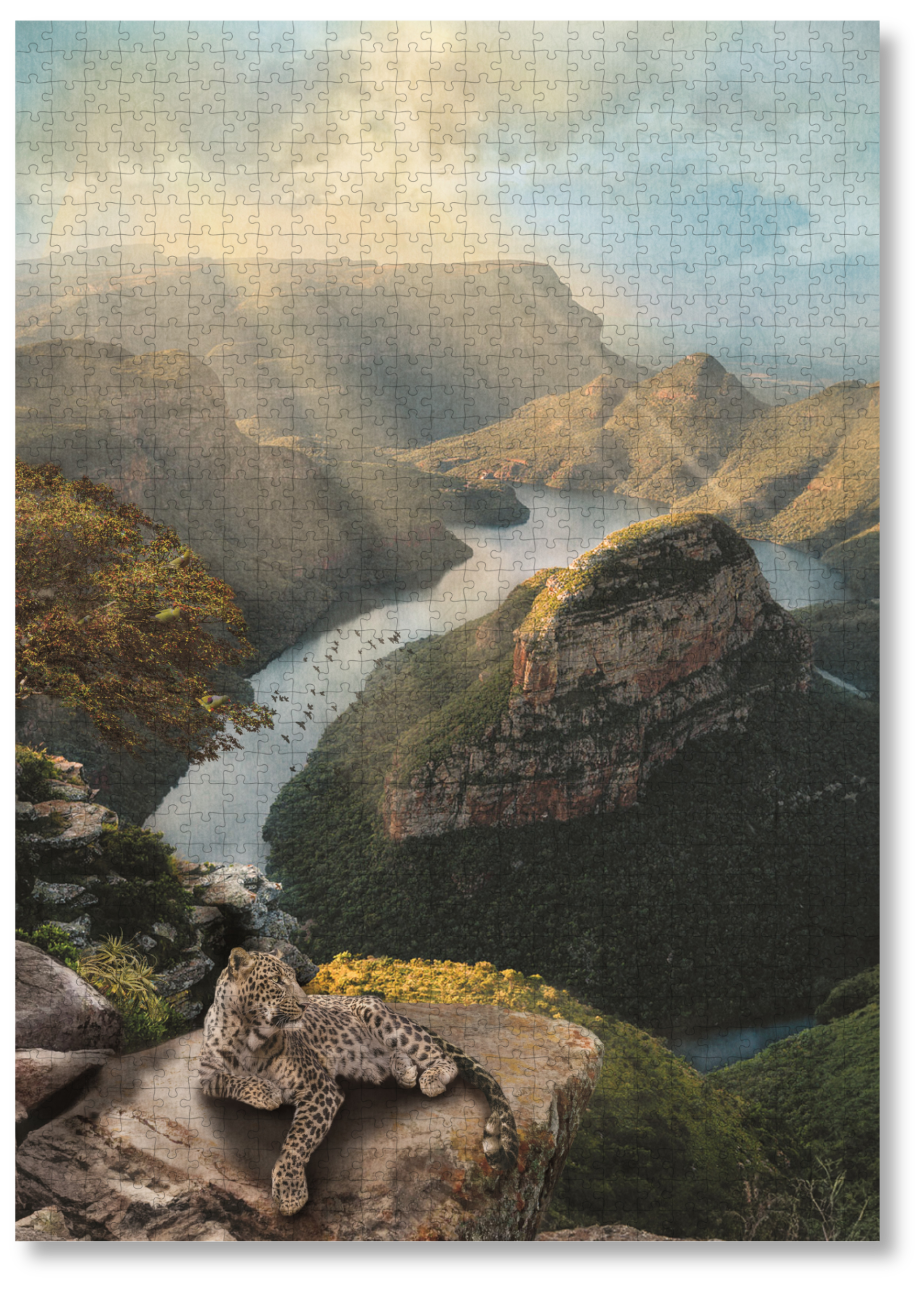 Blyde River Canyon is a MasterPiece wooden jigsaw puzzle from the African Odyssey poster series. Precision-cut from 3mm thick wood and expertly printed, our MasterPiece puzzles offer a tactile and satisfying puzzling experience like no other. They are perfect for art lovers, nature enthusiasts and anyone looking for a thoughtful gift.