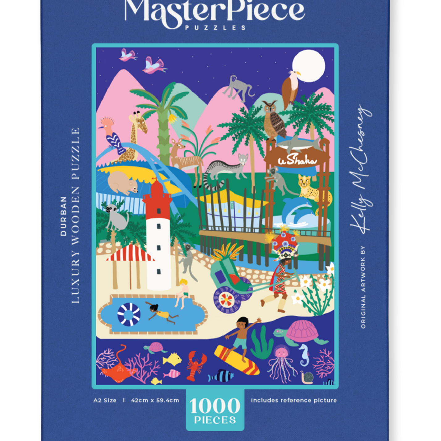 MasterPiece luxury wooden puzzle of Durban, South Africa.
