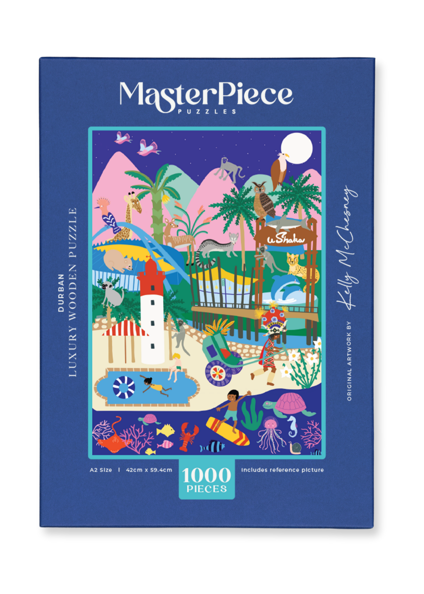 MasterPiece luxury wooden puzzle of Durban, South Africa.