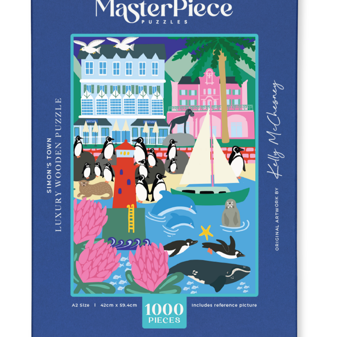 MasterPiece luxury wooden puzzle of Simon's Town, South Africa.