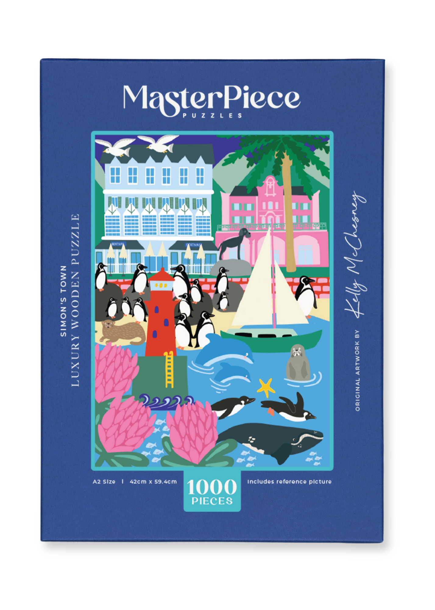 MasterPiece luxury wooden puzzle of Simon's Town, South Africa.