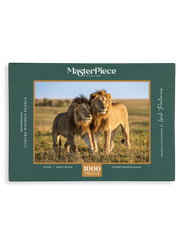 Brotherhood is a premium wooden jigsaw puzzle that features a beautiful photograph of two male lions, taken by local wildlife photographer, Isak Pretorius.
Perfect for wildlife lovers, nature enthusiasts and thoughtful gift buyers.