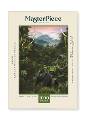 Bwindi is a MasterPiece wooden jigsaw puzzle from the African Odyssey poster series designed to showcase Africa’s most iconic natural wonders. Bwindi Impenetrable Forest is a UNESCO World Heritage Site known for its rich biodiversity and dense rainforest. Precision-cut from 3mm thick wood and expertly printed, our MasterPiece puzzles offer a tactile and satisfying puzzling experience like no other. They are perfect for art lovers, nature enthusiasts and anyone looking for a thoughtful gift.