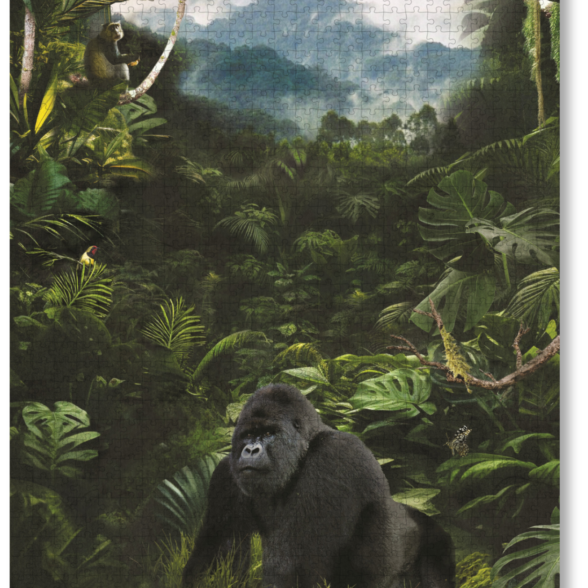 Bwindi is a MasterPiece wooden jigsaw puzzle from the African Odyssey poster series designed to showcase Africa’s most iconic natural wonders. Bwindi Impenetrable Forest is a UNESCO World Heritage Site known for its rich biodiversity and dense rainforest. Precision-cut from 3mm thick wood and expertly printed, our MasterPiece puzzles offer a tactile and satisfying puzzling experience like no other. They are perfect for art lovers, nature enthusiasts and anyone looking for a thoughtful gift.