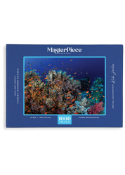 Coral Reef Confetti is a MasterPiece wooden jigsaw puzzle that features a beautiful underwater photograph of a coral reef swarmed by swimming fish.

Precision-cut from 3mm wood and expertly printed, our MasterPiece puzzles offer a tactile and satisfying puzzling experience like no other. They are perfect for ocean lovers, nature enthusiasts and anyone looking for a thoughtful gift. 