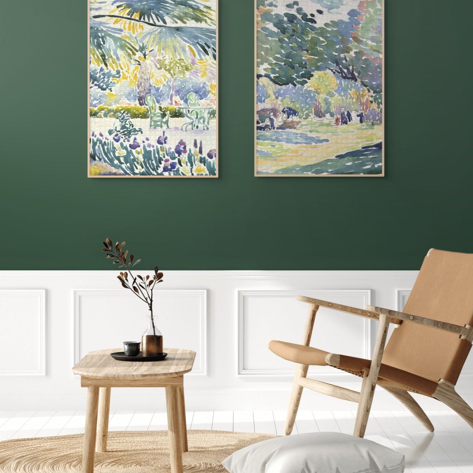 Garden of the Painter at Saint Clair is a MasterPiece wooden jigsaw puzzle of one of Henri-Edmond Cross’s paintings. This artwork captures a sunlit garden overflowing with vibrant greenery and blooming flowers. 

Precision-cut from 3mm thick wood and expertly printed, our MasterPiece puzzles offer a tactile and satisfying puzzling experience like no other. They are perfect for classic art lovers and anyone looking for a thoughtful gift. 