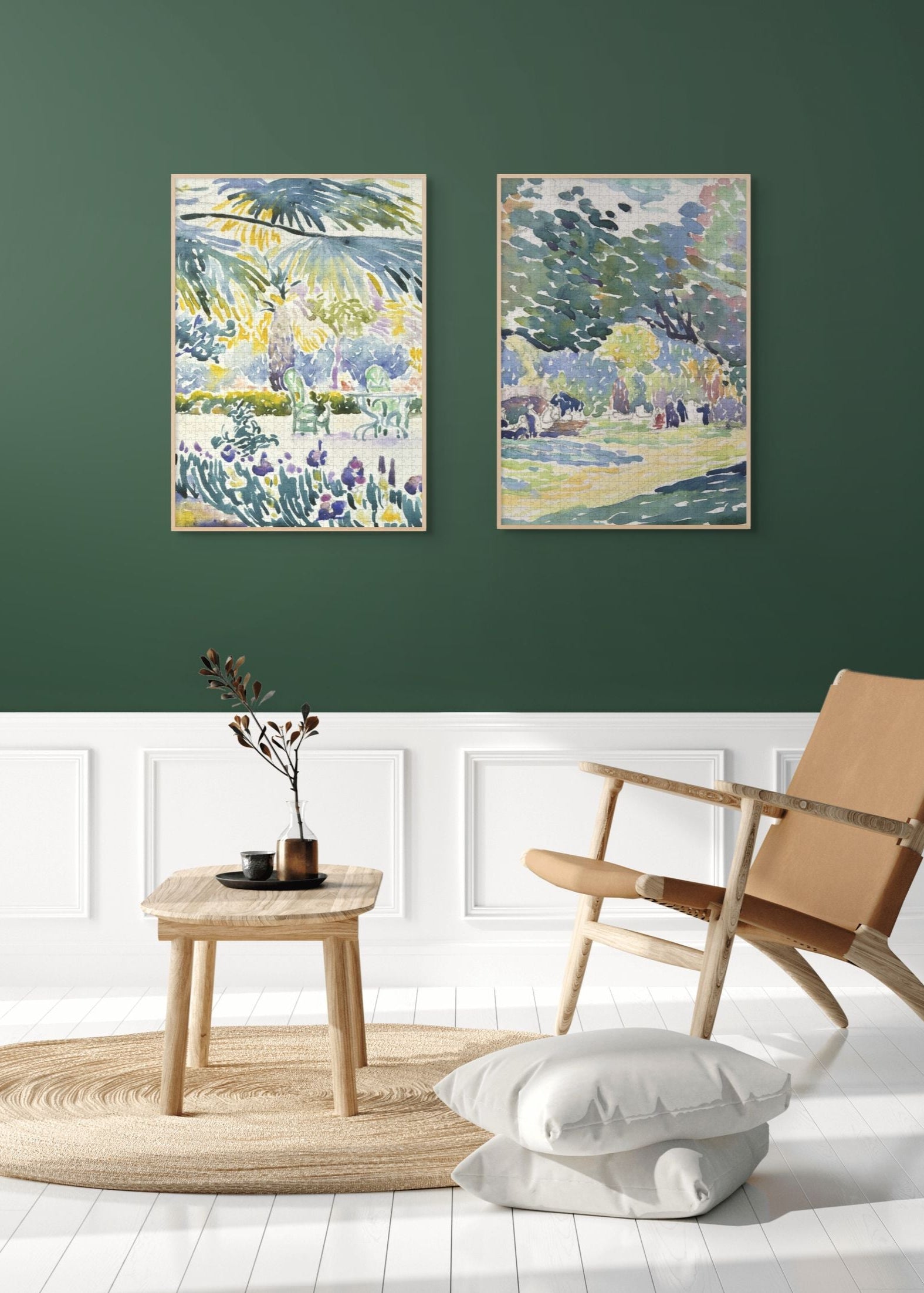 Garden of the Painter at Saint Clair is a MasterPiece wooden jigsaw puzzle of one of Henri-Edmond Cross’s paintings. This artwork captures a sunlit garden overflowing with vibrant greenery and blooming flowers. 

Precision-cut from 3mm thick wood and expertly printed, our MasterPiece puzzles offer a tactile and satisfying puzzling experience like no other. They are perfect for classic art lovers and anyone looking for a thoughtful gift. 