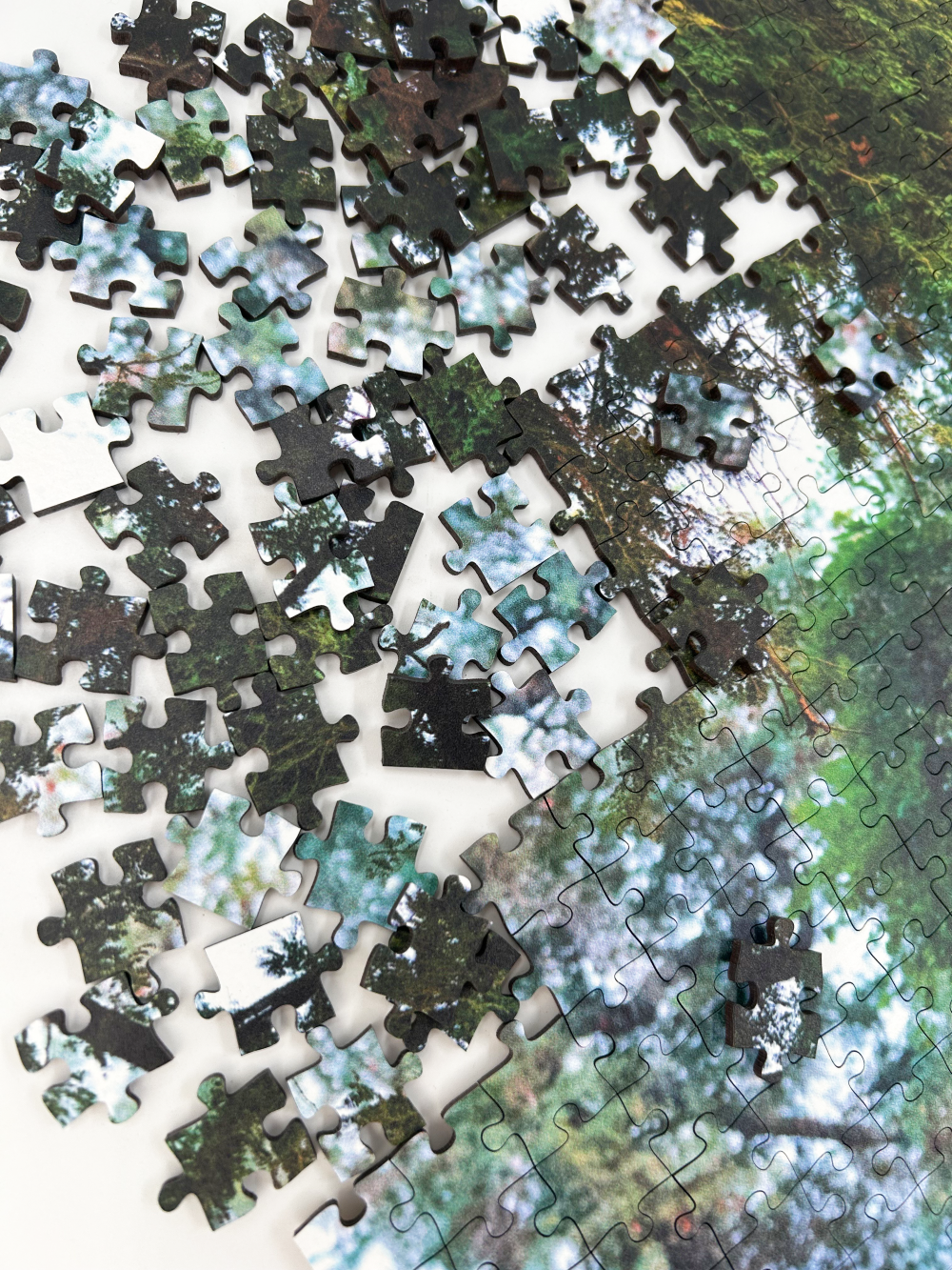 A wooden jigsaw puzzle featuring a striking photograph of an elephant. Perfect for wildlife lovers, nature enthusiasts and anyone looking for a unique gift. 