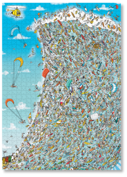 Epic Wave is a MasterPiece wooden jigsaw puzzle that captures a rather large Muizenberg wave that hits all the sense. Precision-cut from 3mm thick wood and expertly printed, our MasterPiece puzzles offer a tactile and satisfying puzzling experience like no other. They are perfect for art lovers, proud South Africans, tourists and anyone looking for a thoughtful gift. 
