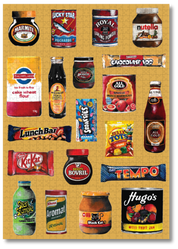 Groceries is a MasterPiece wooden jigsaw puzzle that features a lively acrylic artwork of a colourful array of beloved South African foods, from snacks to staples. Precision-cut from 3mm thick wood and expertly printed, our MasterPiece puzzles offer a tactile and satisfying puzzling experience like no other. They are perfect for proud South Africans, puzzle enthusiasts and anyone looking for a thoughtful gift. 