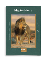 Kalahari Lion is a MasterPiece wooden jigsaw puzzle featuring a beautiful photograph of a male lion in the Kalahari. 

Precision-cut from 3mm thick wood and expertly printed, our MasterPiece puzzles offer a tactile and satisfying puzzling experience like no other. They are perfect for wildlife lovers, nature enthusiasts and anyone looking for a thoughtful gift.