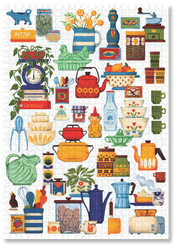 Kitchen Collection is a MasterPiece wooden jigsaw puzzle features a colourful array of vintage kitchenalia that we all remember. Building this puzzle feels like you're rummaging through a well-used cupboard in an eclectic kitchen of the past. Precision-cut from 3mm wood and expertly printed, our MasterPiece puzzles offer a tactile and satisfying puzzling experience like no other. This puzzle is perfect for art lovers, proud South Africans and anyone looking for a thoughtful gift.