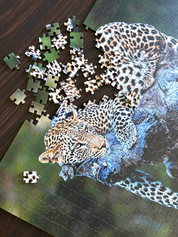 Lazy Leopard is a MasterPiece wooden jigsaw puzzle featuring a beautiful photograph of a leopard lounging over a branch of a tree.

Precision-cut from 3mm thick wood and expertly printed, our MasterPiece puzzles offer a tactile and satisfying puzzling experience like no other. They are perfect for wildlife lovers, nature enthusiasts and anyone looking for a thoughtful gift.
