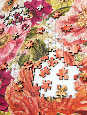 Maximalist Floral is a MasterPiece wooden jigsaw puzzle that captures the vibrant beauty of South African florals. The perfect puzzle for that Spring-time feeling and the artwork is so beautiful you'll want it framed and displayed once it's complete.

Precision-cut from 3mm thick wood and expertly printed, our MasterPiece puzzles offer a tactile and satisfying puzzling experience like no other. They are perfect for art lovers and anyone looking for a thoughtful gift.