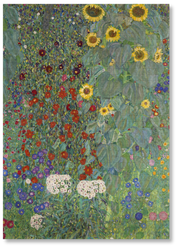 MasterPiece luxury wooden puzzle of  classic artwork Fram Garden with Sunflowers