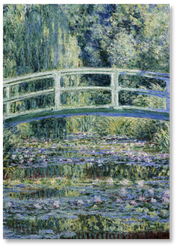 MasterPiece luxury wooden puzzle of  classic artwork Water Lilies and Japanese Bridge by Monet