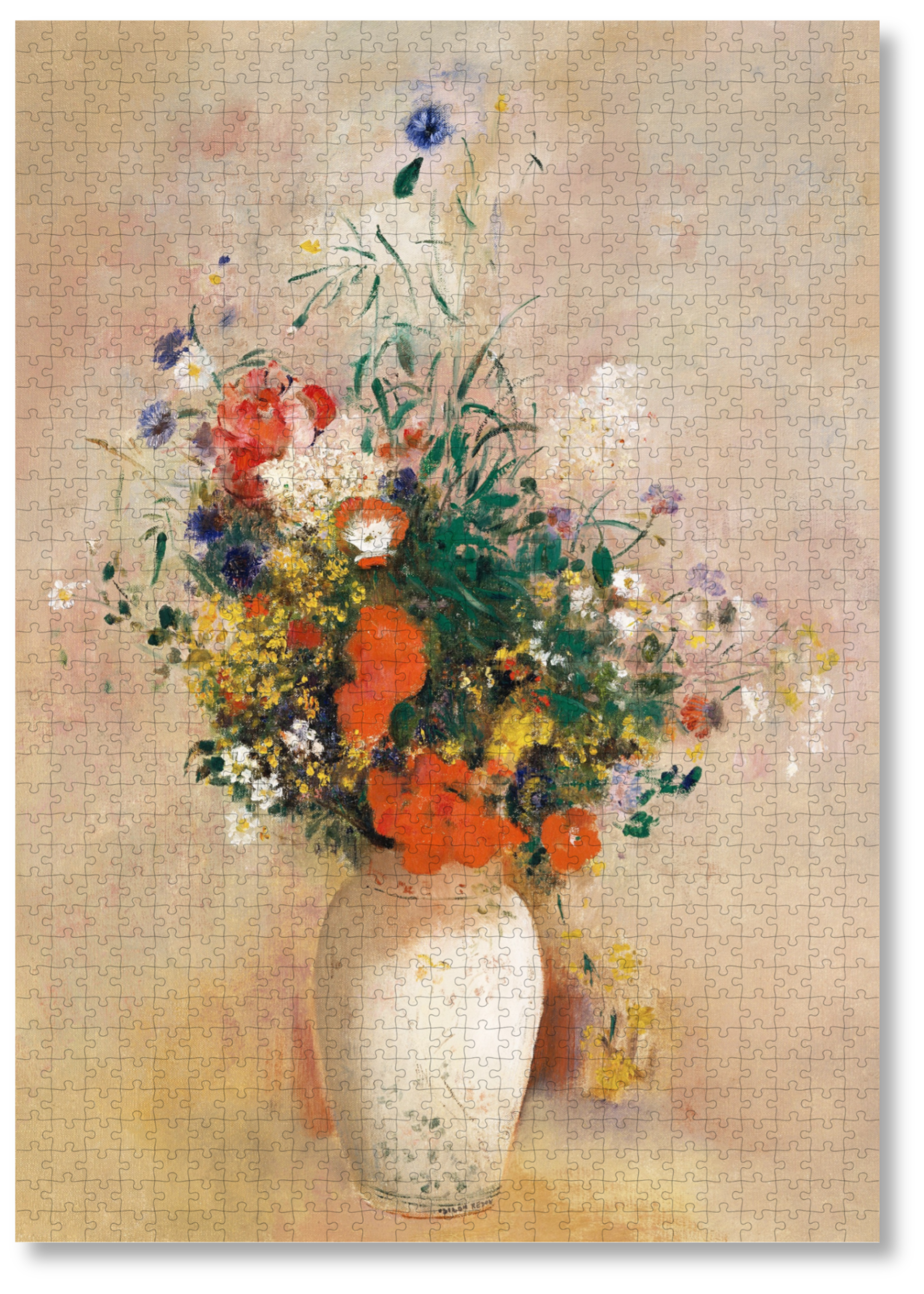 MasterPiece luxury wooden puzzle of  classic artwork Bouquet of Flowers by Redon