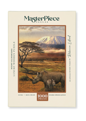 Mount Kilimanjaro is a MasterPiece wooden jigsaw puzzle from the African Odyssey poster series designed to showcase Africa’s most iconic natural wonders. This puzzle showcases Africa’s highest peak, standing at 5 895 meters above sea level. Precision-cut from 3mm thick wood and expertly printed, our MasterPiece puzzles offer a tactile and satisfying puzzling experience like no other. They are perfect for art lovers, nature enthusiasts and anyone looking for a thoughtful gift.
