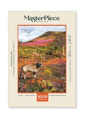 Namaqualand is a MasterPiece wooden jigsaw puzzle from the African Odyssey poster series designed to showcase Africa’s most iconic natural wonders. This one captures the region in South Africa famous for its stunning spring wildflower bloom. Precision-cut from 3mm thick wood and expertly printed, our MasterPiece puzzles offer a tactile and satisfying puzzling experience like no other. They are perfect for art lovers, nature enthusiasts and anyone looking for a thoughtful gift.
