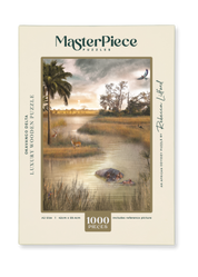 Okavango Delta is a MasterPiece wooden jigsaw puzzle. This design captures the vast wetland in Botswana, renowned for its rich biodiversity and stunning natural beauty. Precision-cut from 3mm thick wood and expertly printed, our MasterPiece puzzles offer a tactile and satisfying puzzling experience like no other. They are perfect for art lovers, nature enthusiasts and anyone looking for a thoughtful gift.