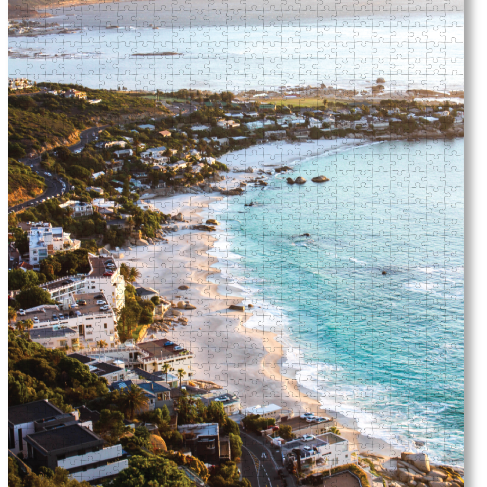 Untouched Sands is a MasterPiece wooden jigsaw puzzle that features a beautiful photogrqaph of Cape Town’s most iconic coastline. This photograph reveals a rare sight, the usually packed shores of Clifton, completely empty, and not a single footprint in the sand. Precision-cut from 3mm thick wood and expertly printed, our MasterPiece puzzles offer a tactile and satisfying puzzling experience like no other. Perfect for art lovers, proud South Africans, tourists and anyone looking for a thoughtful gift.