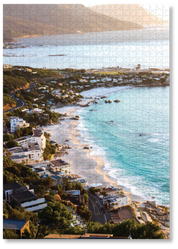 Untouched Sands is a MasterPiece wooden jigsaw puzzle that features a beautiful photogrqaph of Cape Town’s most iconic coastline. This photograph reveals a rare sight, the usually packed shores of Clifton, completely empty, and not a single footprint in the sand. Precision-cut from 3mm thick wood and expertly printed, our MasterPiece puzzles offer a tactile and satisfying puzzling experience like no other. Perfect for art lovers, proud South Africans, tourists and anyone looking for a thoughtful gift.