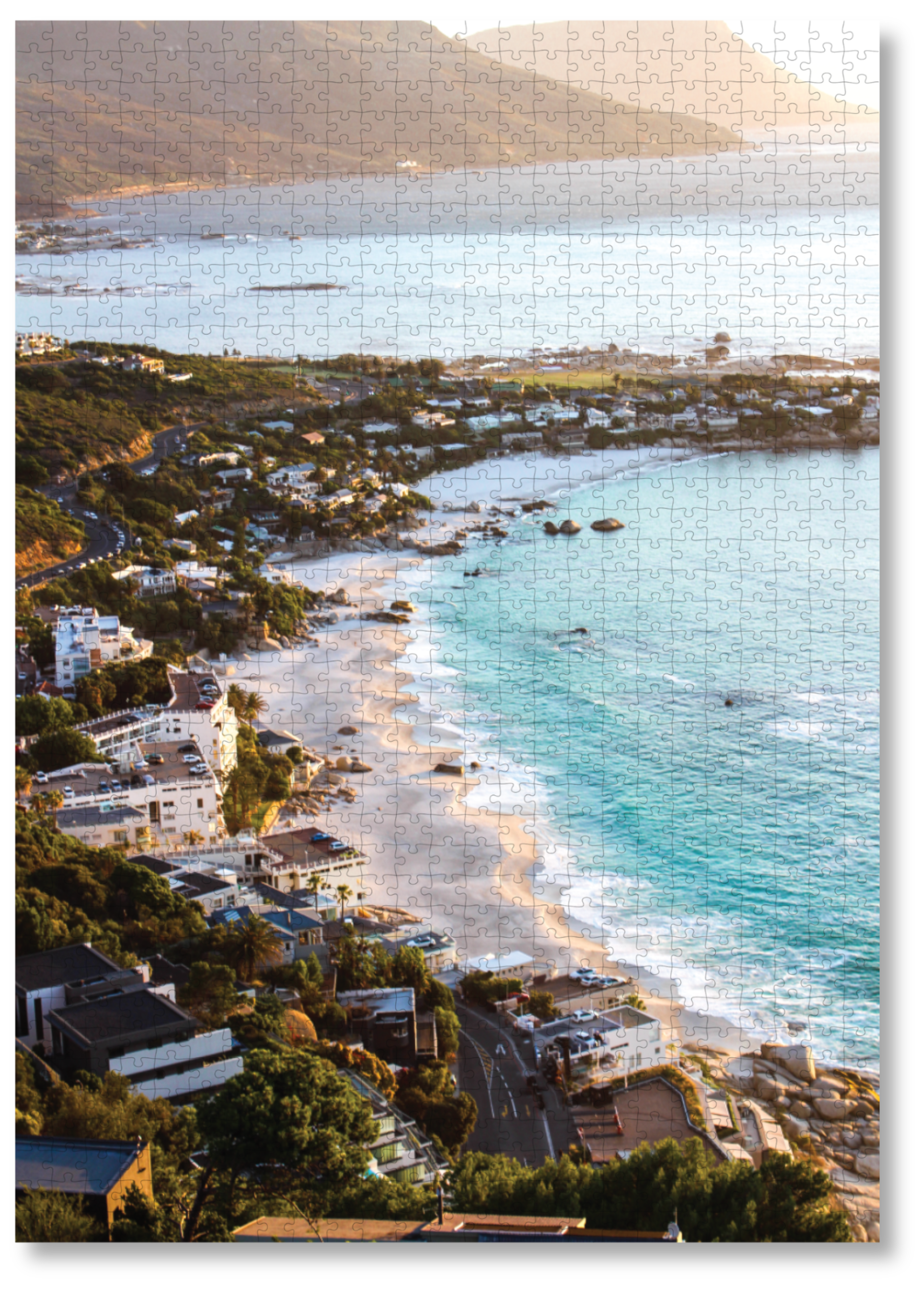 Untouched Sands is a MasterPiece wooden jigsaw puzzle that features a beautiful photogrqaph of Cape Town’s most iconic coastline. This photograph reveals a rare sight, the usually packed shores of Clifton, completely empty, and not a single footprint in the sand. Precision-cut from 3mm thick wood and expertly printed, our MasterPiece puzzles offer a tactile and satisfying puzzling experience like no other. Perfect for art lovers, proud South Africans, tourists and anyone looking for a thoughtful gift.