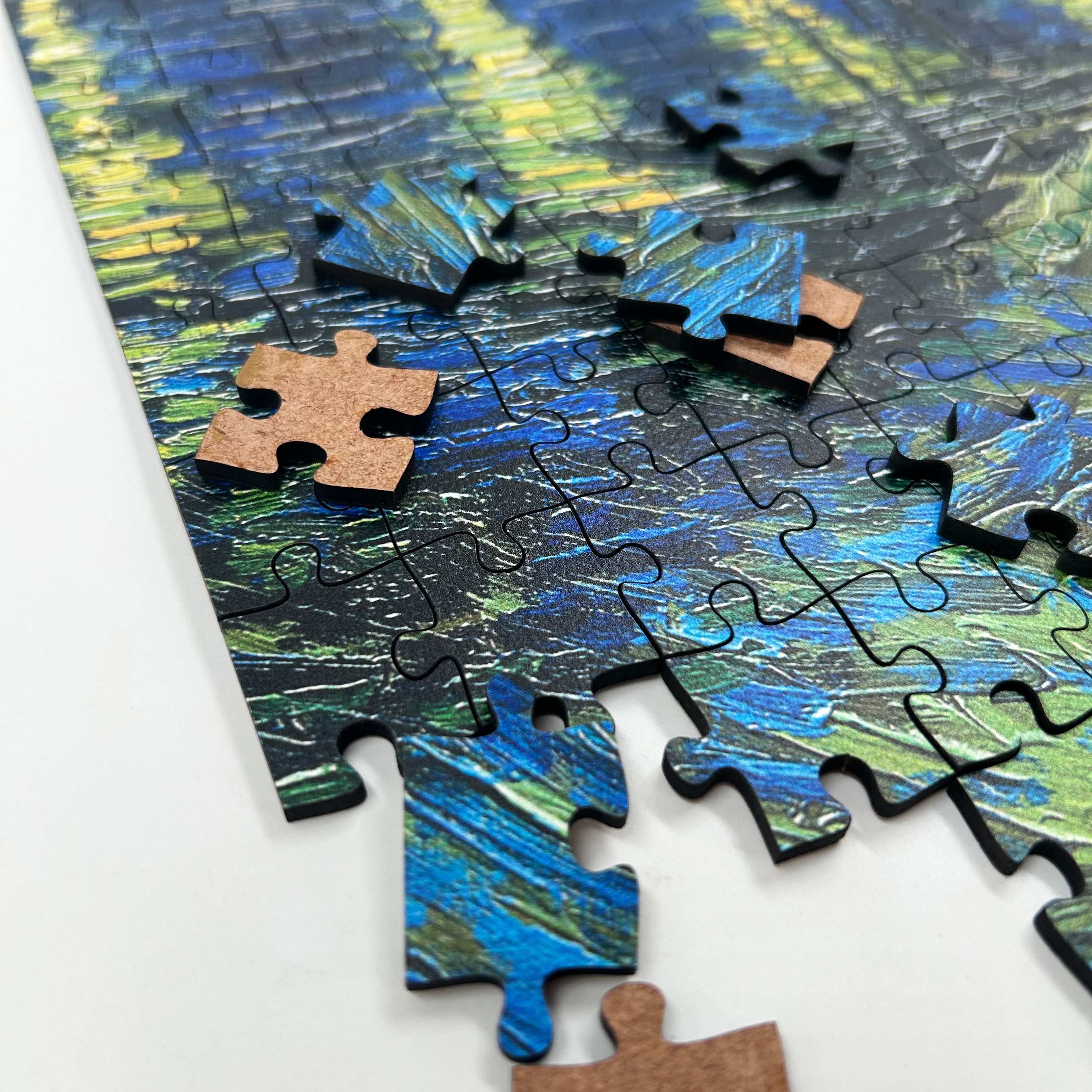 MasterPiece luxury wooden puzzle of  classic artwork Starry Night Over the Rhone by Van Gogh
