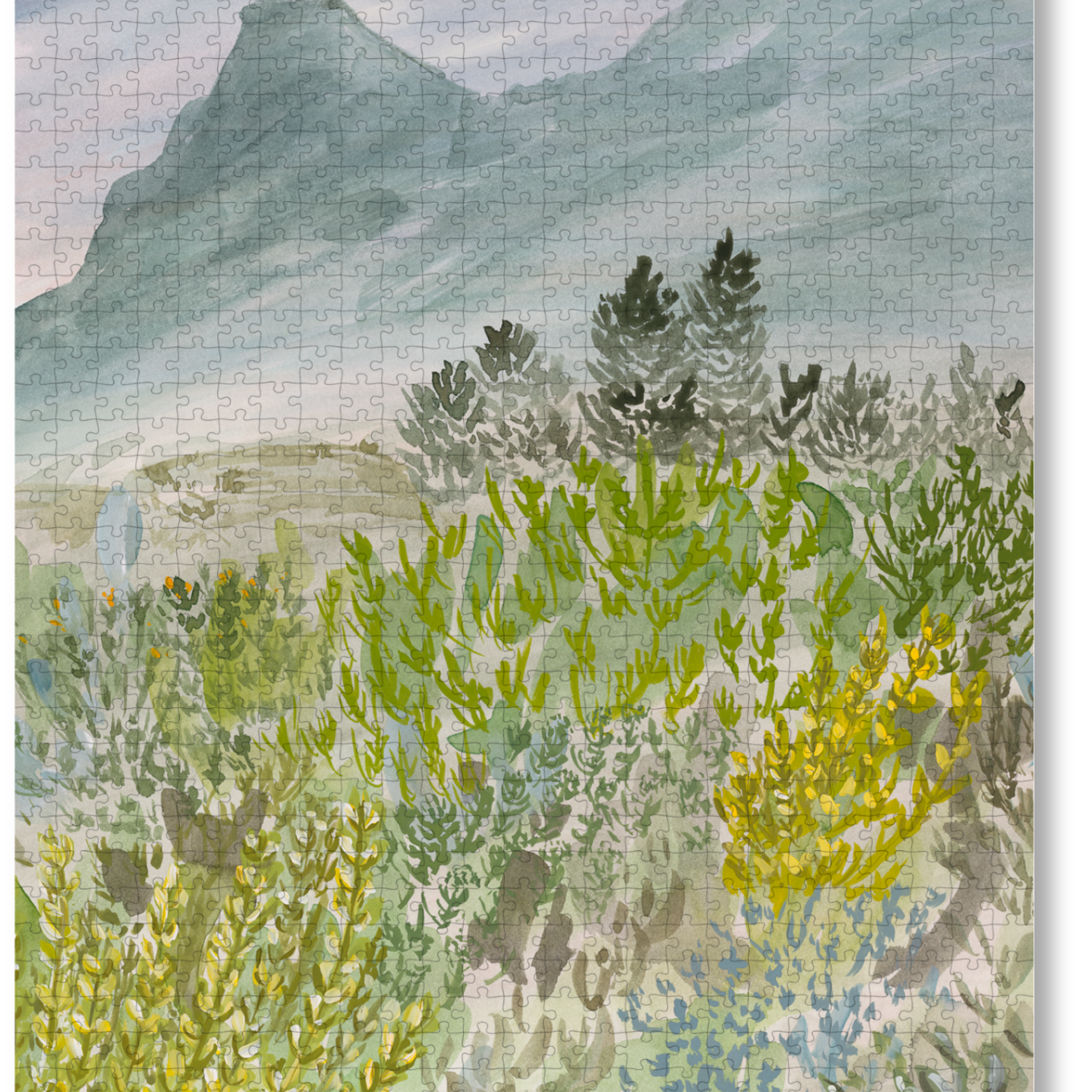 Walk With Me is a MasterPiece wooden jigsaw puzzle that captures the slowness of time spent in nature, showing the diversity and natural beauty of the area. This artwork is an ode to Tulbagh’s beautiful fynbos landscapes.  Precision-cut from 3mm thick wood and expertly printed, our MasterPiece puzzles offer a tactile and satisfying puzzling experience like no other. They are perfect for art lovers, nature enthusiasts and anyone looking for a thoughtful gift.