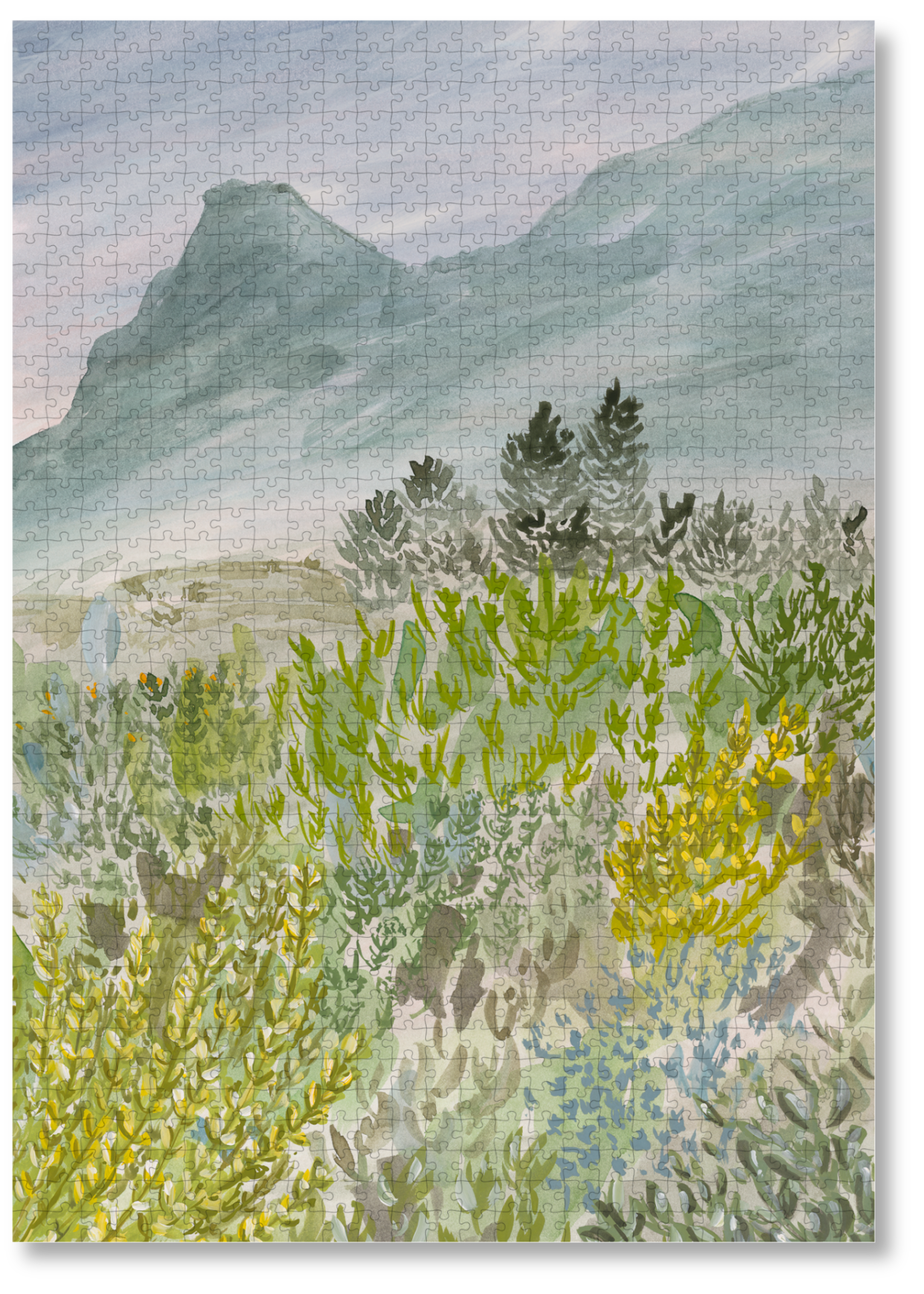 Walk With Me is a MasterPiece wooden jigsaw puzzle that captures the slowness of time spent in nature, showing the diversity and natural beauty of the area. This artwork is an ode to Tulbagh’s beautiful fynbos landscapes.  Precision-cut from 3mm thick wood and expertly printed, our MasterPiece puzzles offer a tactile and satisfying puzzling experience like no other. They are perfect for art lovers, nature enthusiasts and anyone looking for a thoughtful gift.