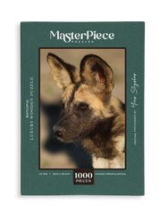 Watchful is a MasterPiece wooden jigsaw puzzle featuring a striking portrait photograph of a wild dog.

Precision-cut from 3mm thick wood and expertly printed, our MasterPiece puzzles offer a tactile and satisfying puzzling experience like no other. They are perfect for wildlife lovers, nature enthusiasts and anyone looking for a thoughtful gift.