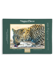 Whiskers And Water is a MasterPiece wooden jigsaw puzzle that features a beautiful photograph of a leopard drinking at the water's edge.

Precision-cut from 3mm wood and expertly printed, our MasterPiece puzzles offer a tactile and satisfying puzzling experience like no other. They are perfect for wildlife lovers, nature enthusiasts and anyone looking for a thoughtful gift.