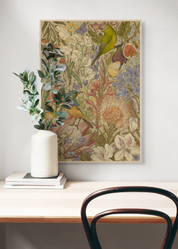 Fynbos Symphony is a MasterPiece wooden jigsaw puzzle that features a stunning nature-inspired illustration that is rich with diverse flora and fauna. Soft, earthy tones create a vintage botanical aesthetic, while vibrant birds and delicate insects bring the scene to life. Precision-cut from 3mm thick wood and expertly printed, our MasterPiece puzzles offer a tactile and satisfying puzzling experience like no other. They are perfect for art lovers, bird lovers and anyone looking for a thoughtful gift.