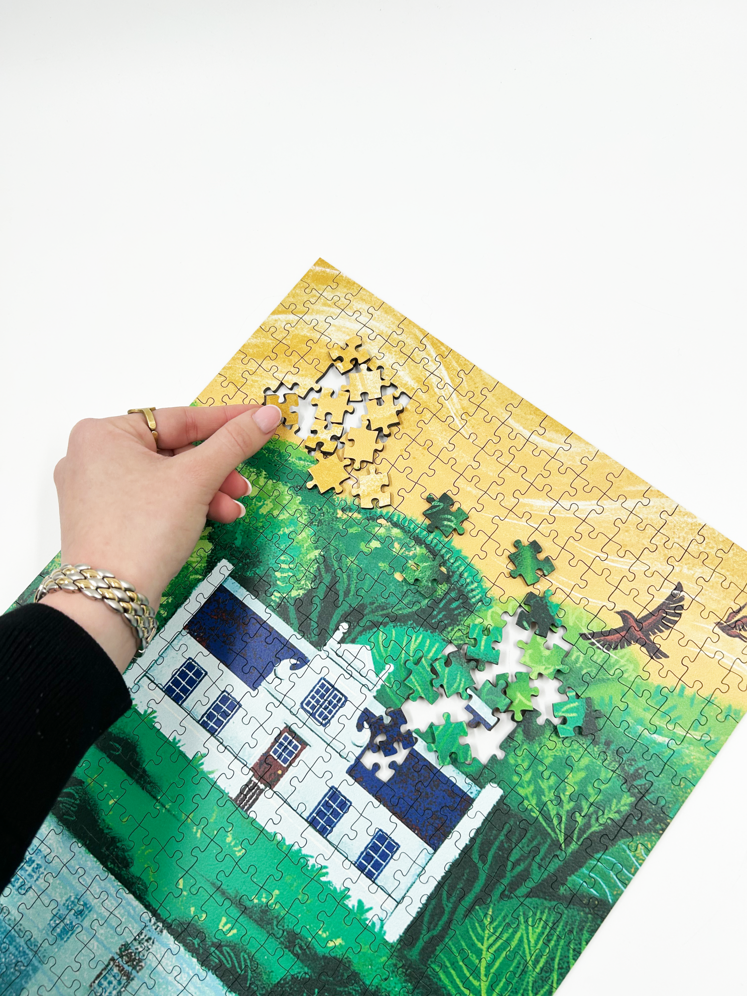 A MasterPiece luxury wooden puzzle of Zevenwacht Wine Estate in Stellenbosch, South Africa. Great for a keep-sake, heirloom, gift ideas and even wall art or home decor if framed.